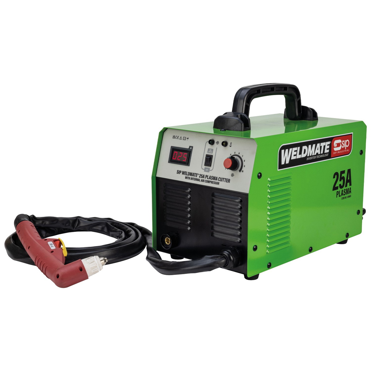 SIP 05683 Plasma Cutter with Internal Compressor 230V, Single Phase 25A