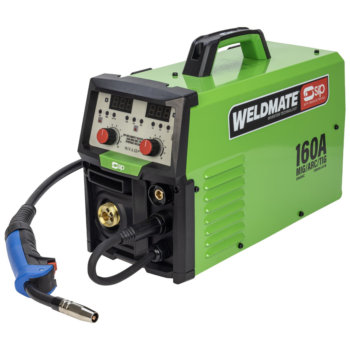 SIP 05738 WELDMATE® AUTOPLUS 160A MIG/ARC/TIG Synergic Inverter Welder