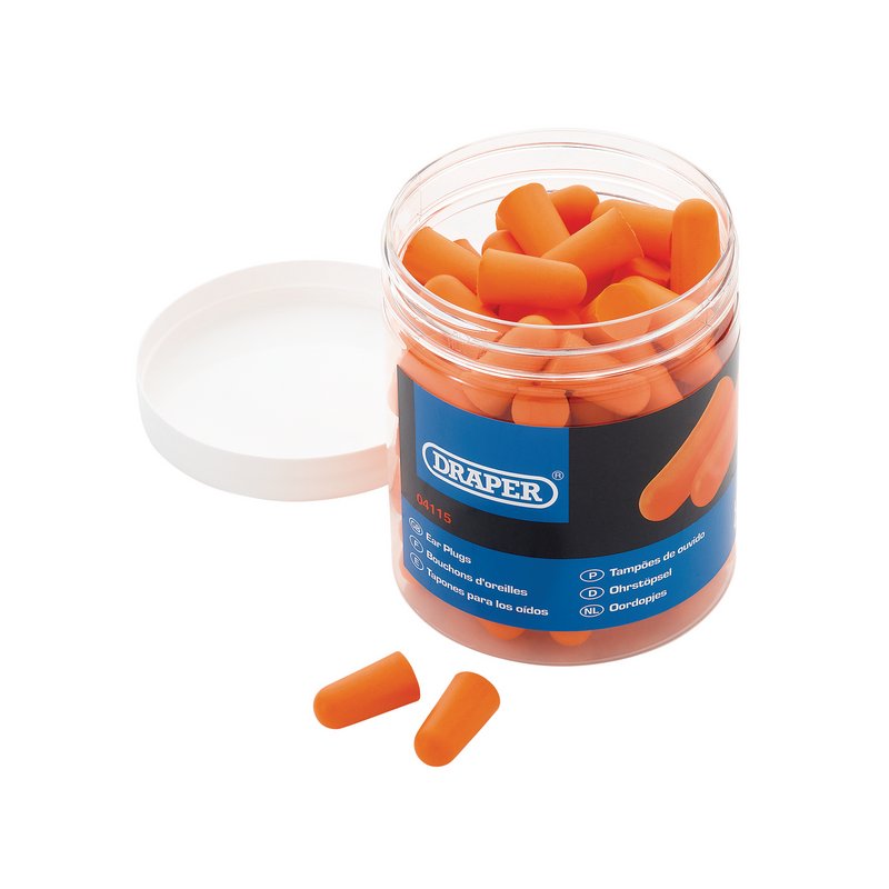 Draper 04115 Disposable Ear Plugs Jar of 50 Pairs