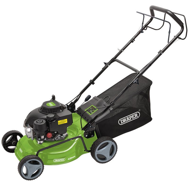 Draper Steel Deck Petrol Lawn Mower 08671 | 420mm | 132cc/3.3HP