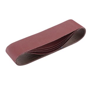 Draper 09273 Cloth Sanding Belts 100x915mm Assorted Grit 5pk