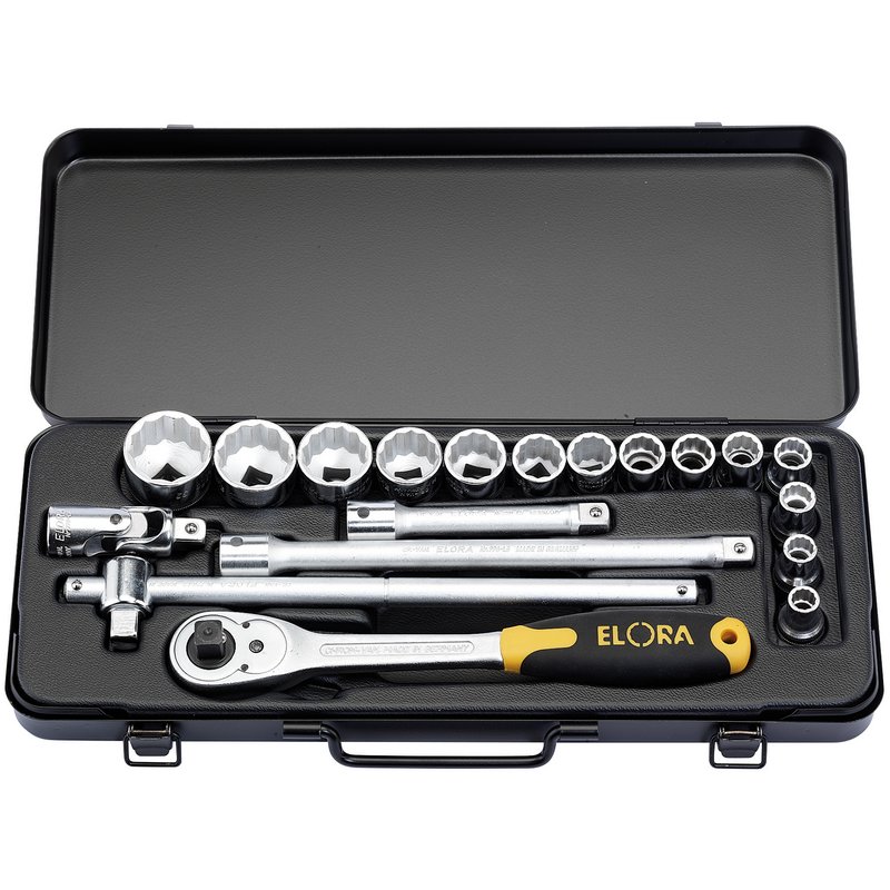 Draper 15356 Metric Socket Set, 1/2