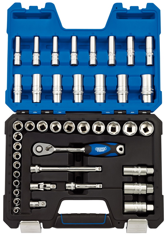 Draper 16451 Metric Socket Set, 3/8
