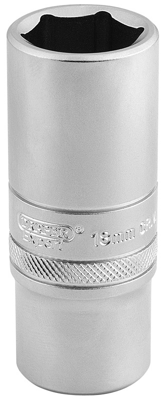 Draper 6 Point Metric Deep Socket, 3/8