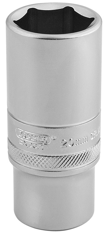 Draper 6 Point Metric Deep Socket, 3/8