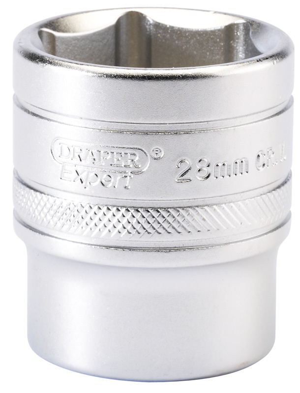Draper 16619 6 Point Metric Socket, 1/2