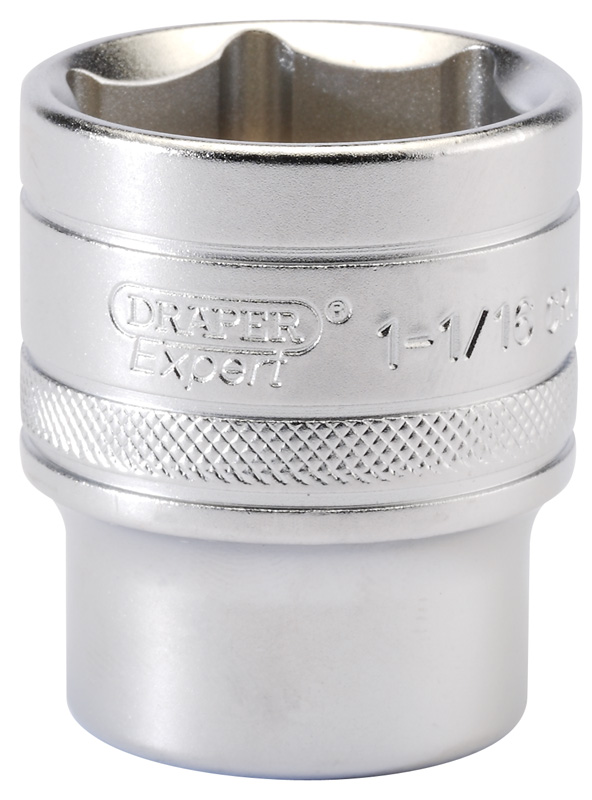 Draper 16635 6 Point Imperial Socket, 1/2