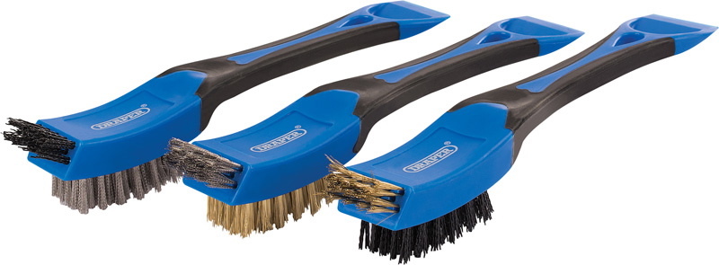 Draper 17186 Mini Wide Head Brush Set (3 Piece)