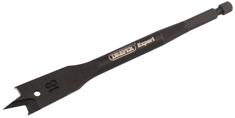 Draper 17542  Expert Flat Wood Bit, 18mm