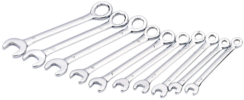 Draper Metric Midget Combination Spanner Set (10 Piece)