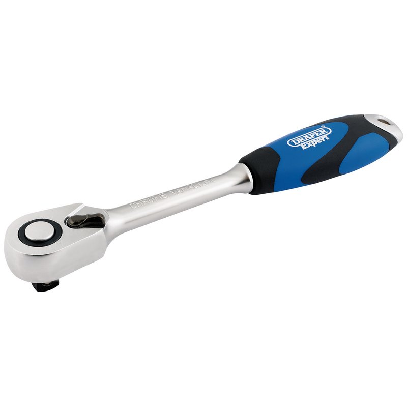 Draper 26504 Soft Grip Reversible Ratchet, 1/2