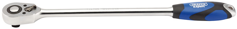Draper 26591 Extra Long Reversible Quick Release Soft Grip Ratchet, 1/2
