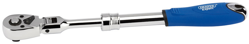 Draper 26810 Flexible Head Extending Reversible Ratchet, 3/8