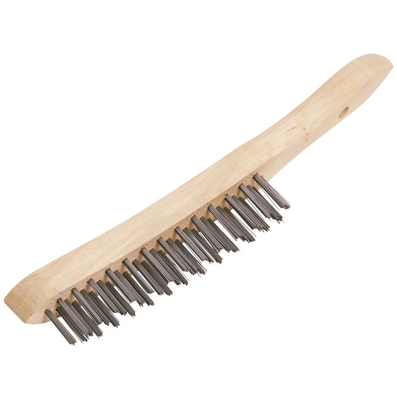 Welding Wire Scratch Brush, 3 Row, 290mm, 31569, Draper