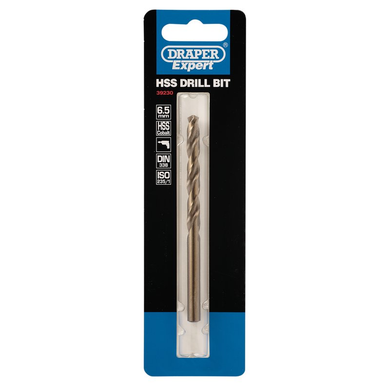 Draper 39230  HSS Cobalt Drill Bit, 6.5mm