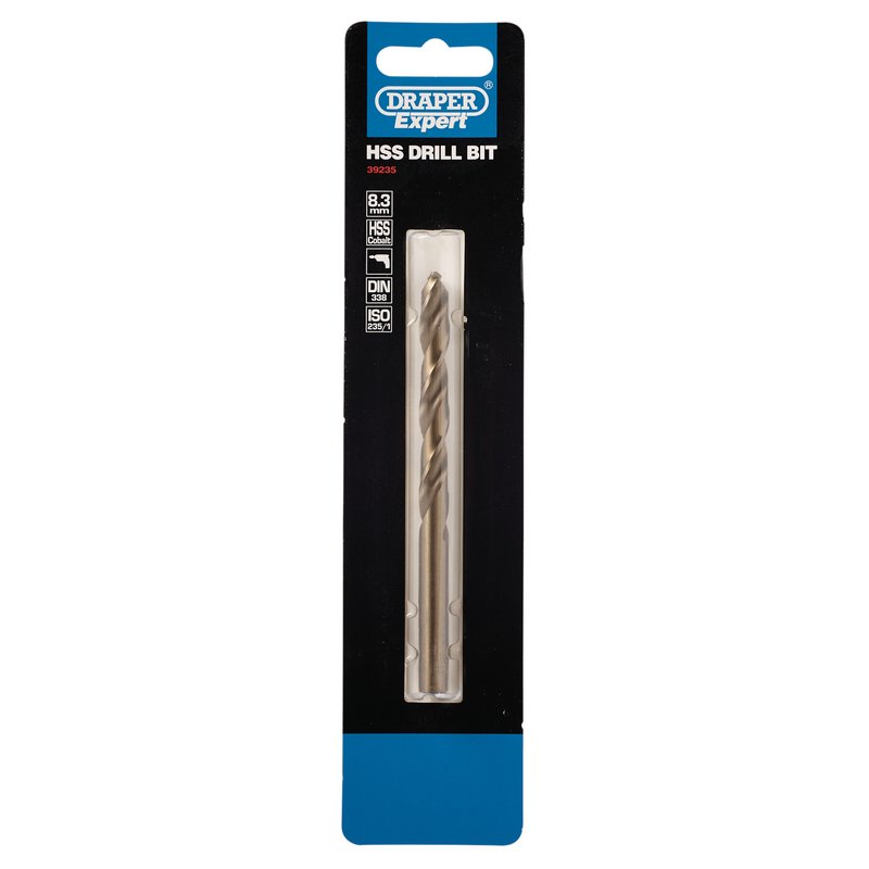 Draper 39235  HSS Cobalt Drill Bit, 8.3mm