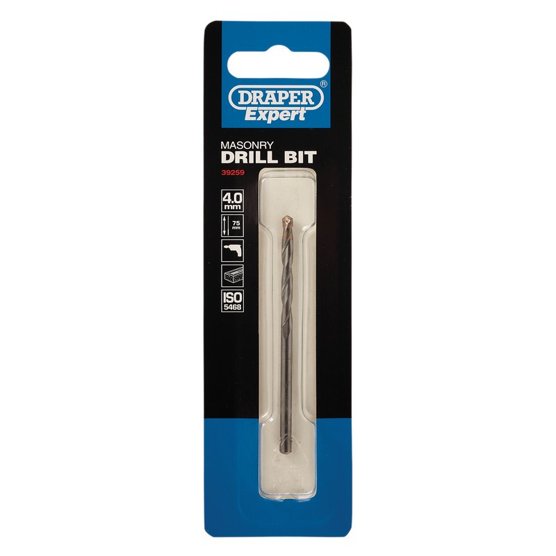 Draper 39259  Masonry Drill Bit, 4 x 75mm