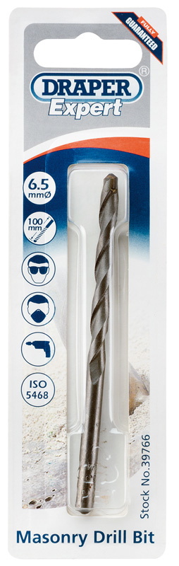 Draper 39766  Masonry Drill Bit, 6.5 x 100mm