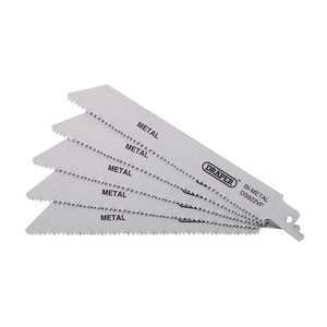 Draper 43463 Bi-Metal Reciprocating Saw Blades Metal 150mm 10-14tpi 5pk