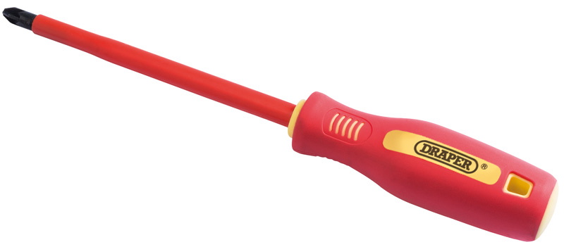Draper 46535 Fully Insulated Soft Grip PZ TYPE Screwdriver, No.3 x 250mm