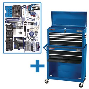 Draper 50924 Workshop General Tool Kit with Roller Cabinet