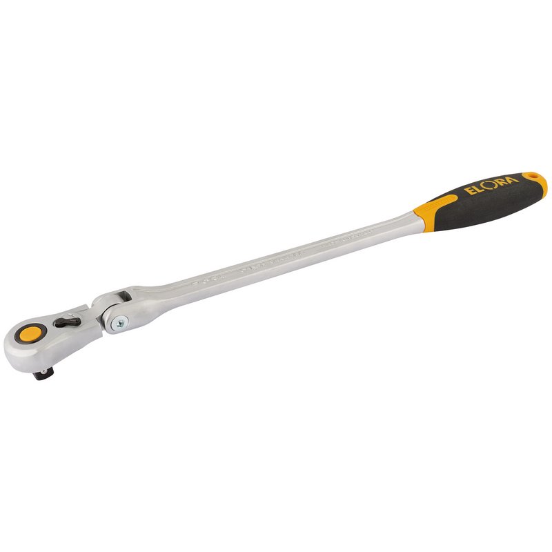 Draper 58752 Elora Quick Release Soft Grip Ratchet with Flexible Head, 1/2