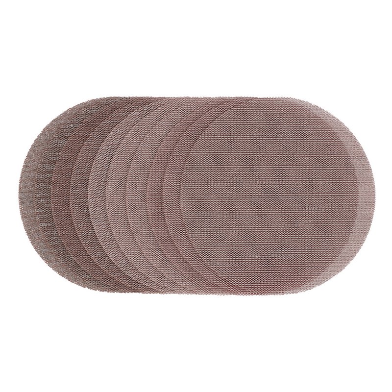 Draper Mesh Sanding Discs, 150mm 120G 180G 240G, Assorted Grit - 80G - Pack of 10, 62989