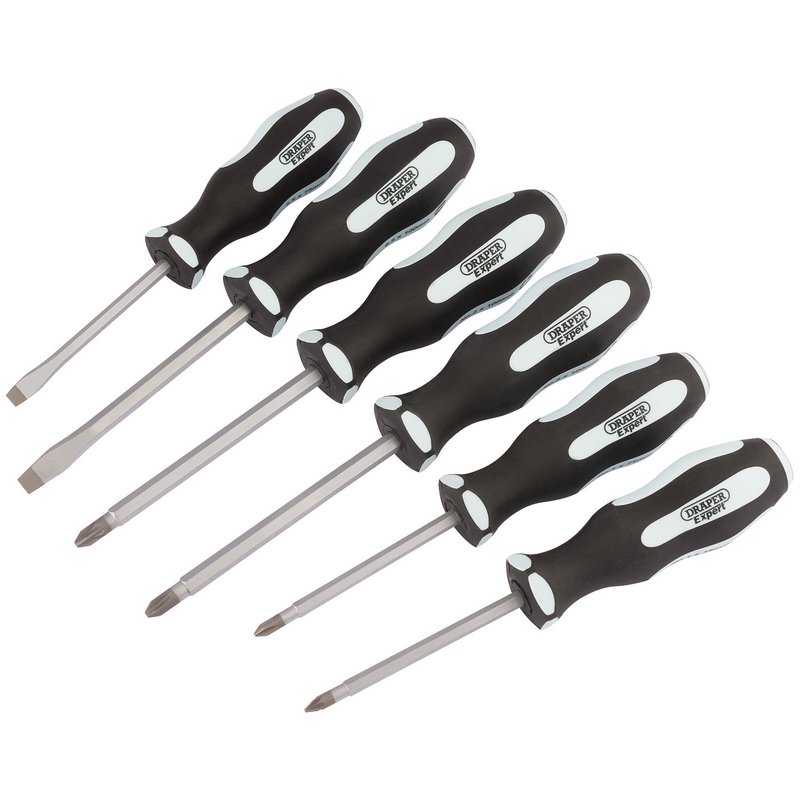 Draper 'Pound Thru' Soft Grip Screwdriver Set (6 Piece)