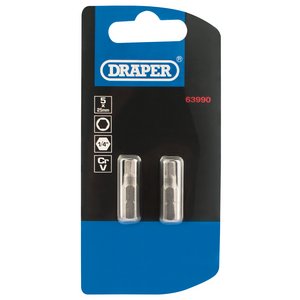 Draper 63990 Hexagonal Insert Bit 5mm 1/4