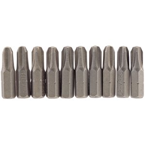 Draper 64087 Cross Slot Insert Bit No.3 1/4in Hex 25mm Pack of 10