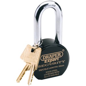 Draper 64207 Heavy Duty Stainless Steel Padlock 63x50mm