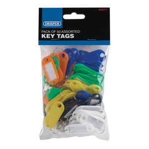 Draper 64271 Assorted Key Tags Pack of 50