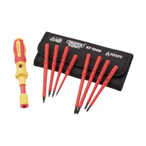 Draper 65372 XP1000® VDE Interchangeable Torque Screwdriver Set 9 Piece