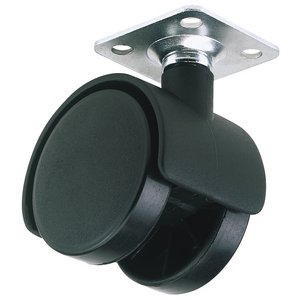 Draper 65462 Twin Nylon Plate Castor 40mm 25kg SWL