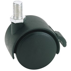 Draper 65465 Twin Nylon Bolt Castor with Brake 40mm