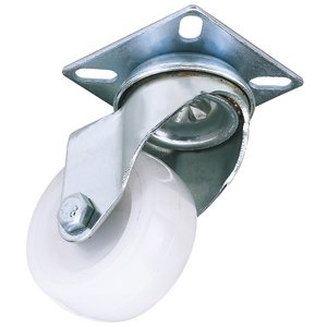 Draper 65492 Swivel Plate Nylon Wheel 50mm 50kg SWL