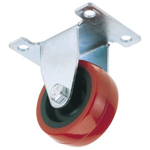 Draper 65512 Fixed Plate Polyurethane Wheel 50mm 75kg SWL