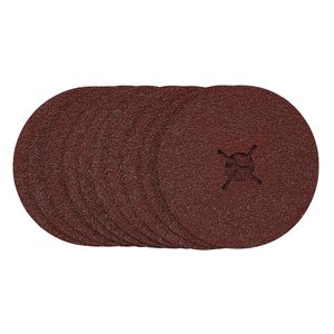 Draper 68628 Fibre Sanding Discs 125mm 36 Grit Pack of 10