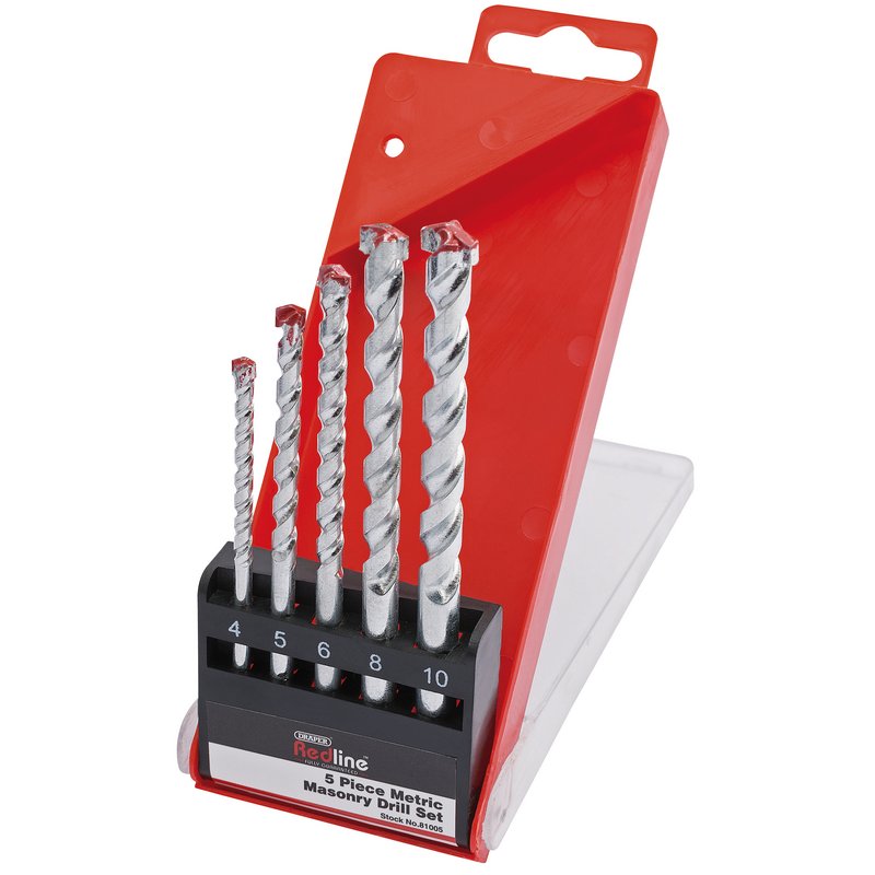 Draper 81005  Redline Metric Masonry Drill Set (5 Piece)