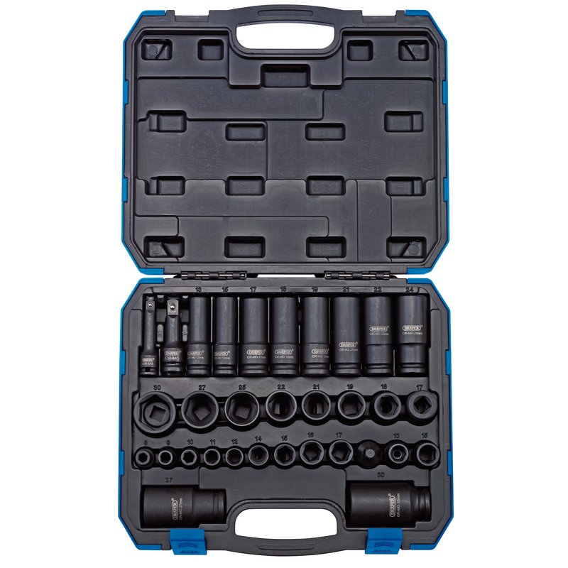 Draper 83098 Impact Socket Set, 3/8
