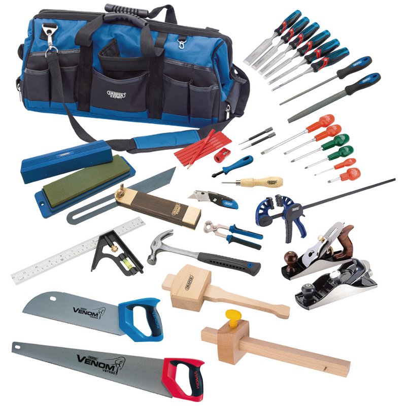 Draper 99242 Carpenter Joiner Hand Tool Kit 38 Piece