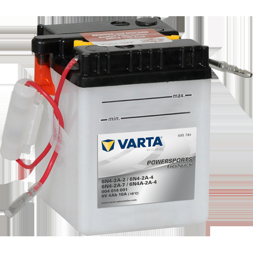 004014001 Varta Powersports Freshpack Battery 6V 4Ah, 1 Year Warranty