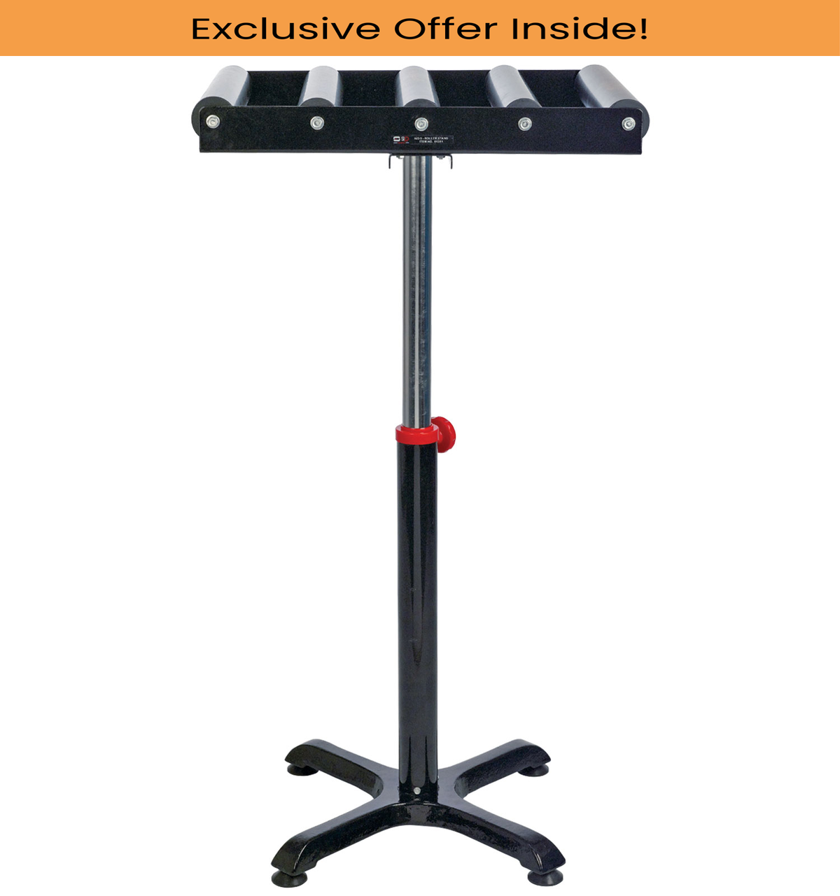 SIP 01381 Heavy-Duty 5 Roller Stand