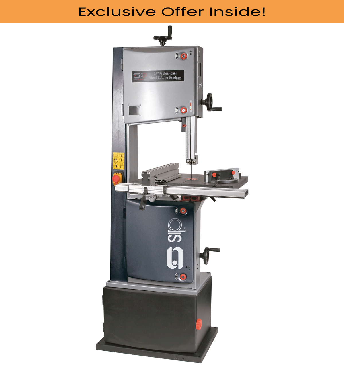 SIP 01444 14" Professional Heavy-Duty Wood Bandsaw