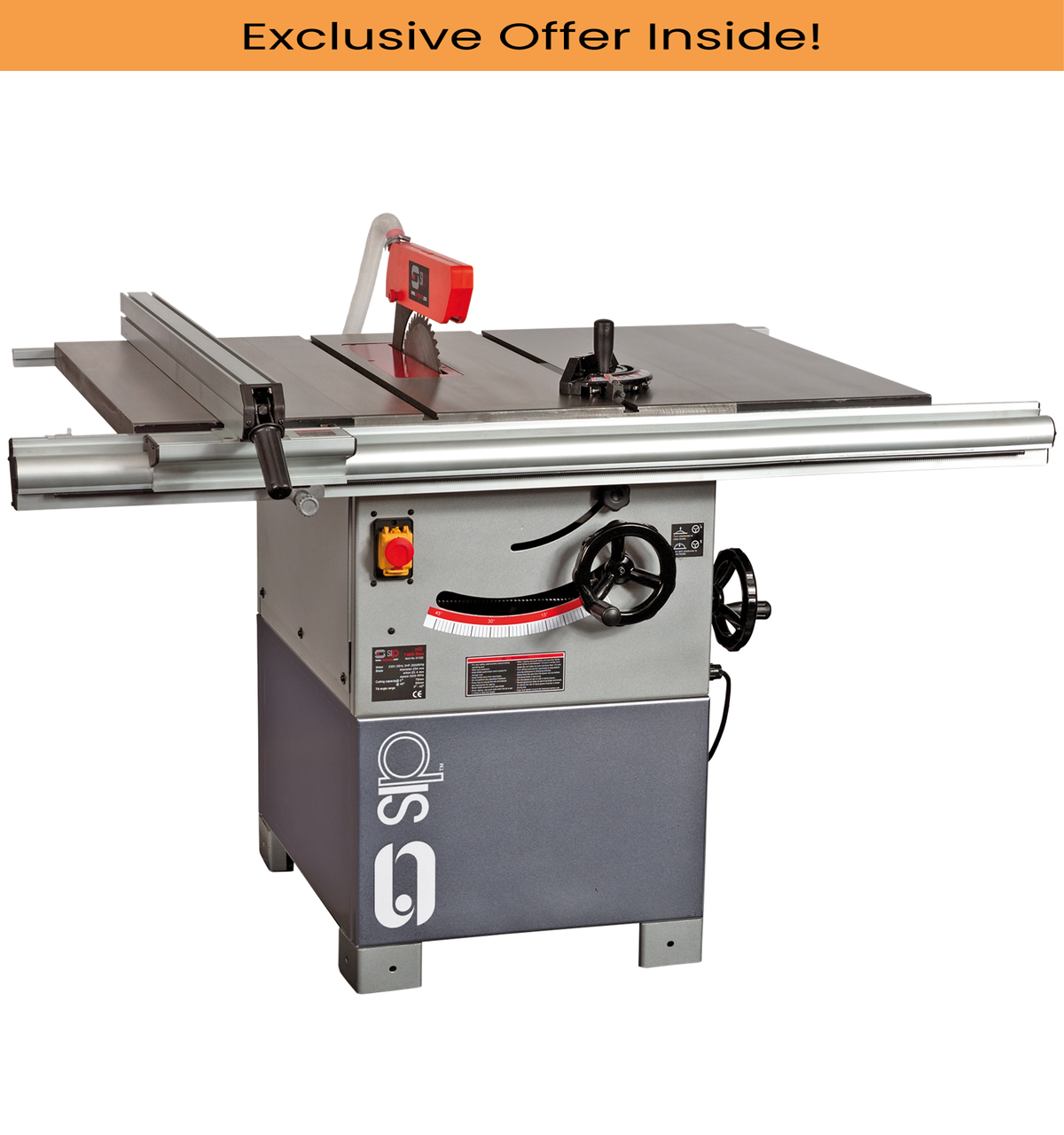 SIP 01446 12" Professional Cast Iron Table Saw