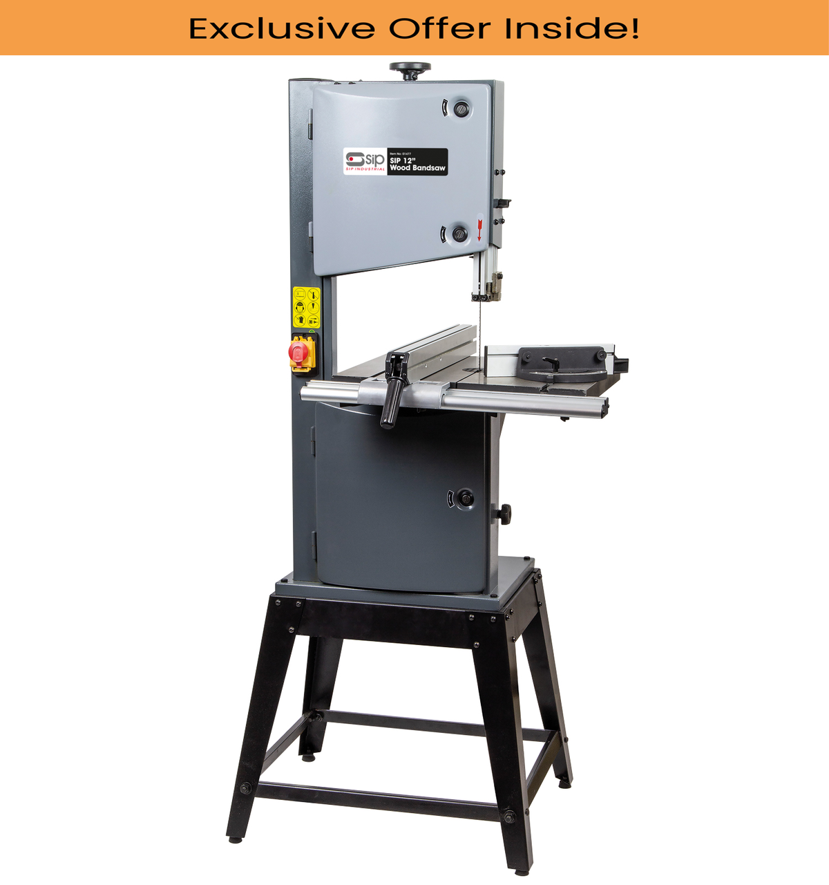 SIP 01477 12" Professional Heavy-Duty Wood Bandsaw
