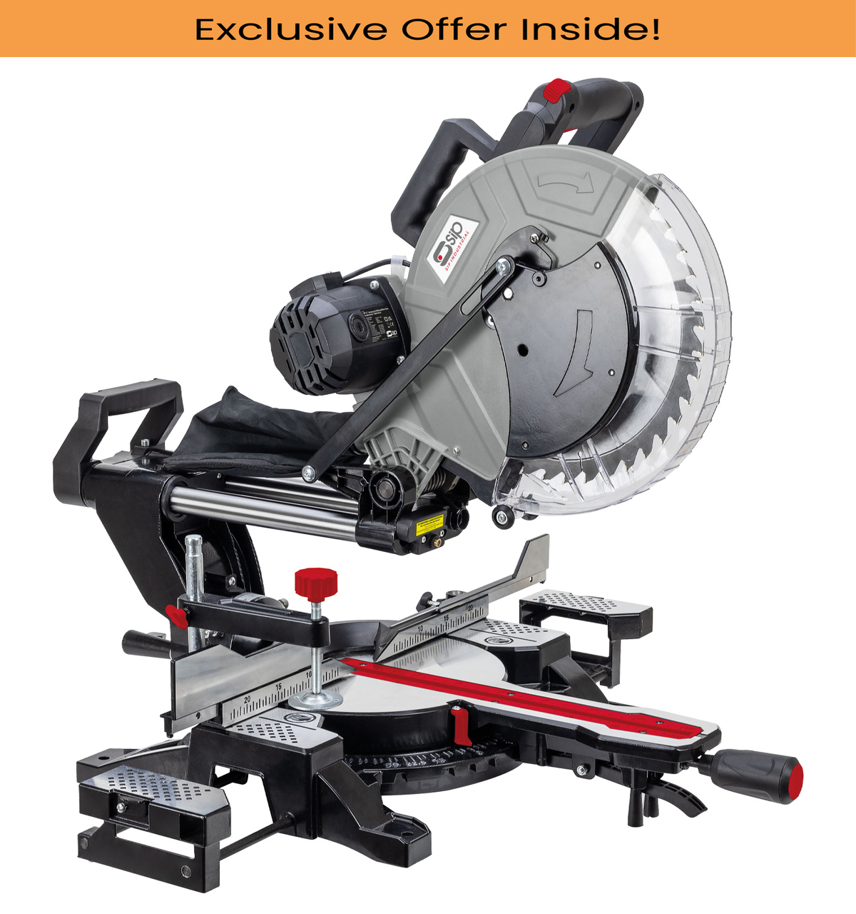 SIP 01505 12" Sliding Compound Mitre Saw w/ Laser