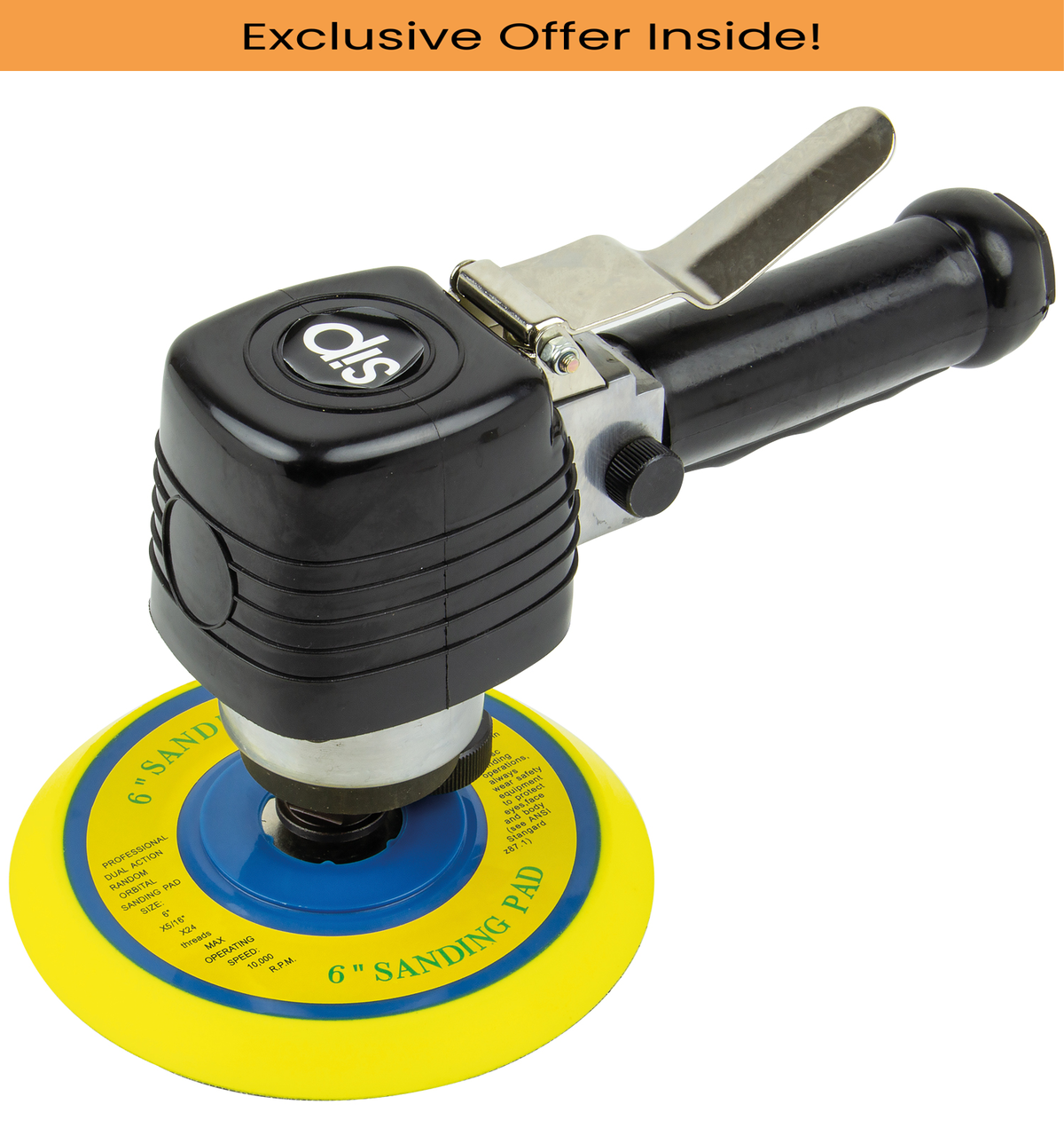 SIP 01609 6" Dual action Air Sander