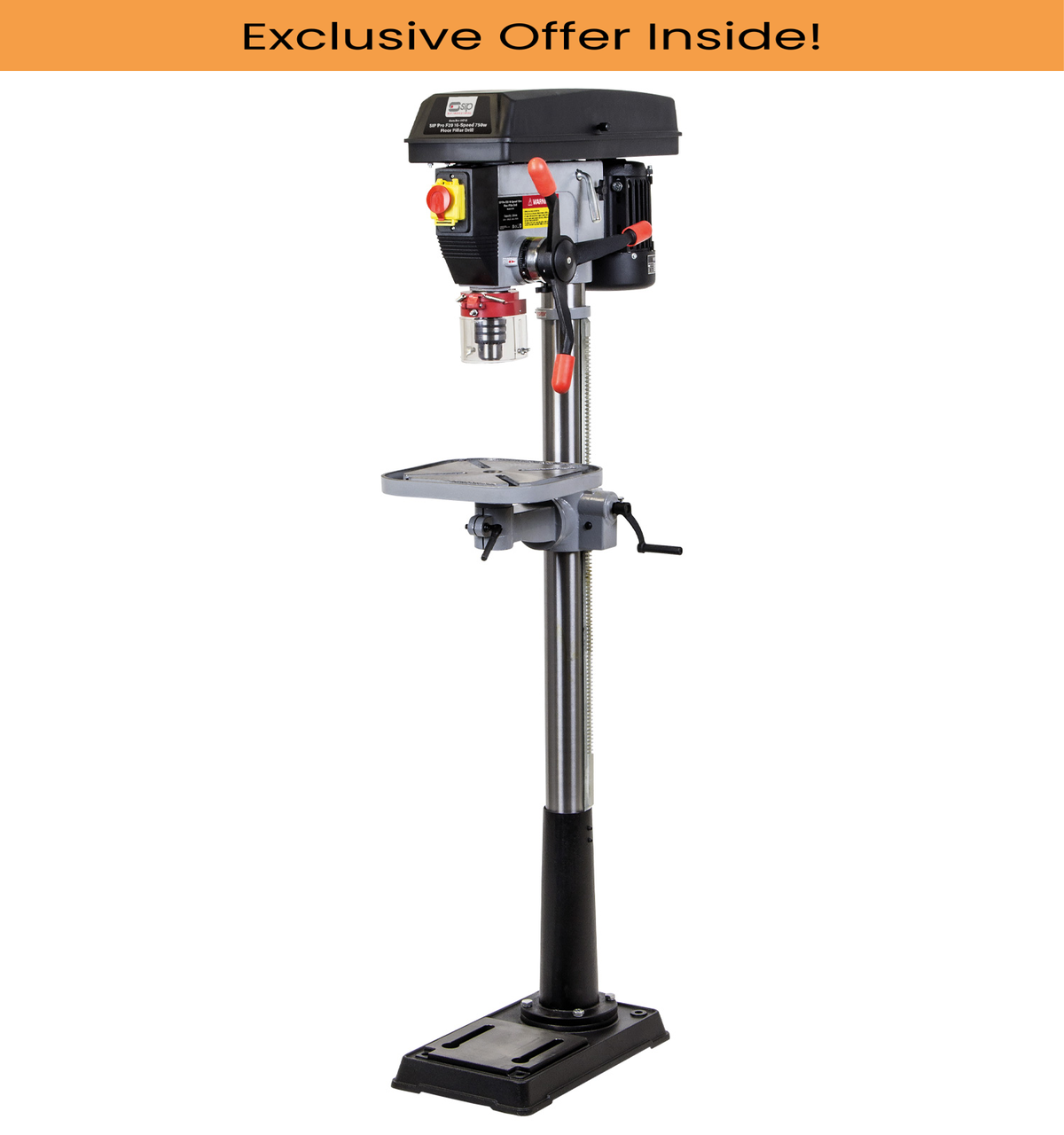 SIP 01715 Pro F20 16-Speed 750w Floor Pillar Drill