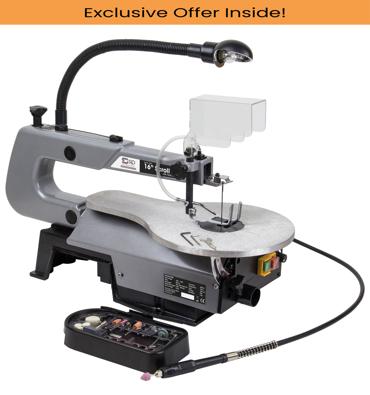 SIP 01947 16" Flexi-Drive Scroll Saw